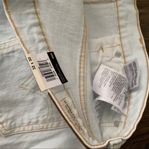 Levi's NEW 501 High Waist Skinny Light Wash Raw Hem Jeans - Picture 7 of 16